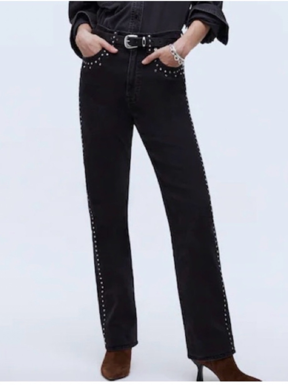 Madewell Studded '90s Straight Jean (Limited Edition) Size 31